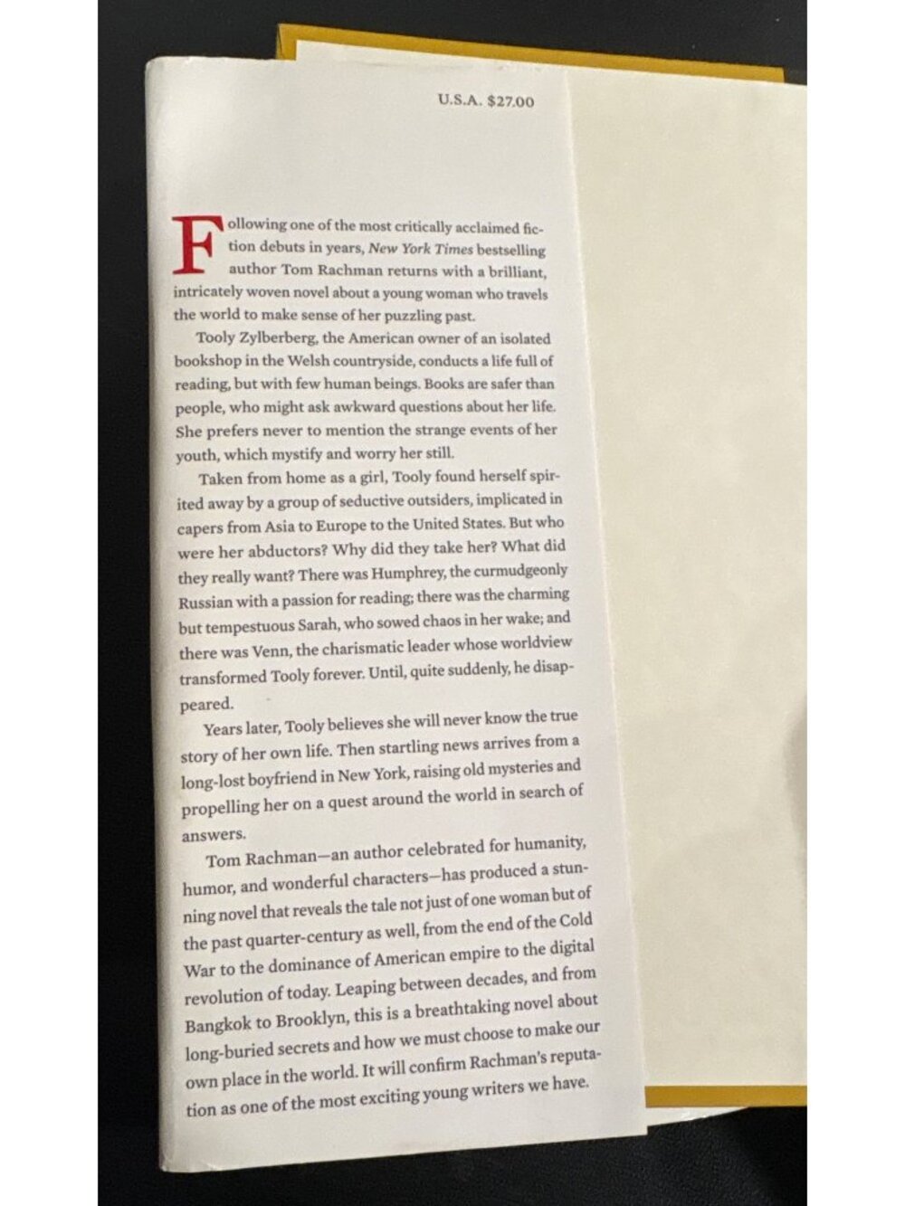 The Rise & Fall Of Great Powers By Tom Rachman First Edition Hardcover - Picture 4 of 9